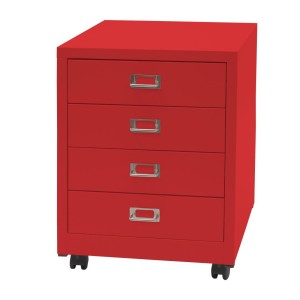 Archivador DONY 4 CAJONES, 40x41x55 cm, en Acero Blanco
