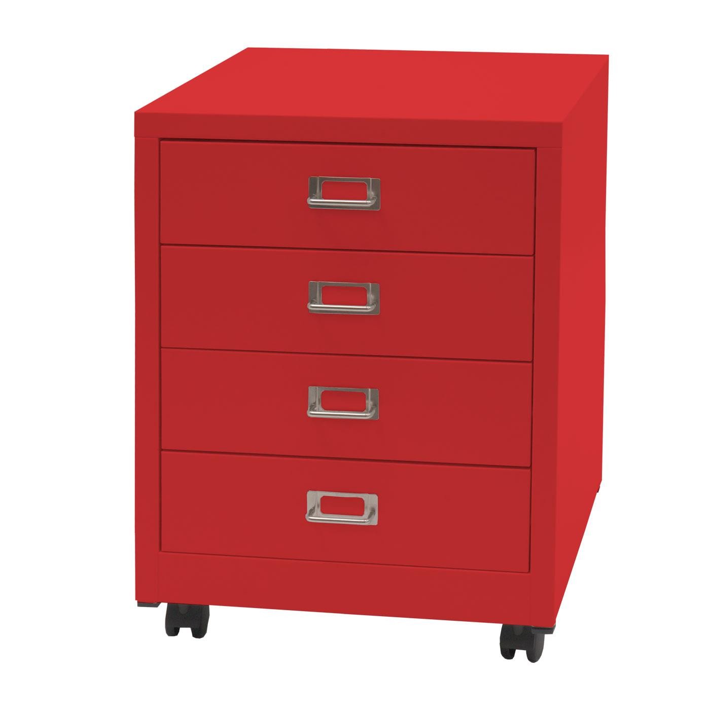Archivador DONY 4 CAJONES, 40x41x55 cm, en Acero color Blanco