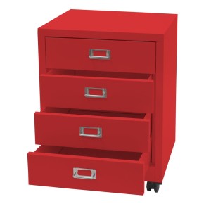 Archivador DONY 4 CAJONES, 40x41x55 cm, en Acero Blanco