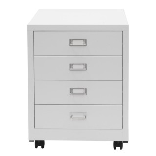 Archivador DONY 4 CAJONES, 40x41x55 cm, en Acero Blanco 2