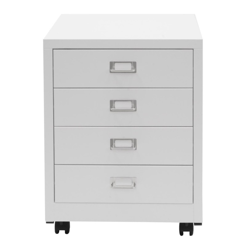 Archivador DONY 4 CAJONES, 40x41x55 cm, en Acero Blanco
