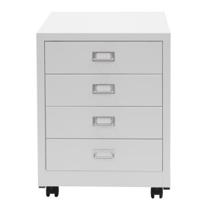 Archivador DONY 4 CAJONES, 40x41x55 cm, en Acero Blanco