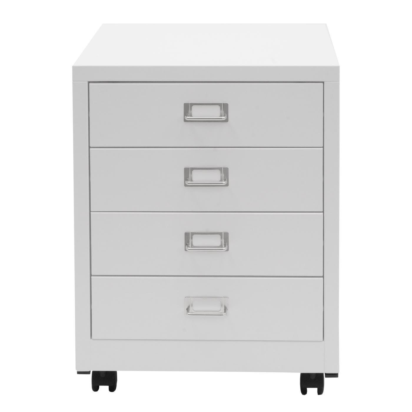 Archivador DONY 4 CAJONES, 40x41x55 cm, en Acero color Blanco