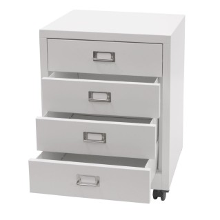 Archivador DONY 4 CAJONES, 40x41x55 cm, en Acero Blanco 2