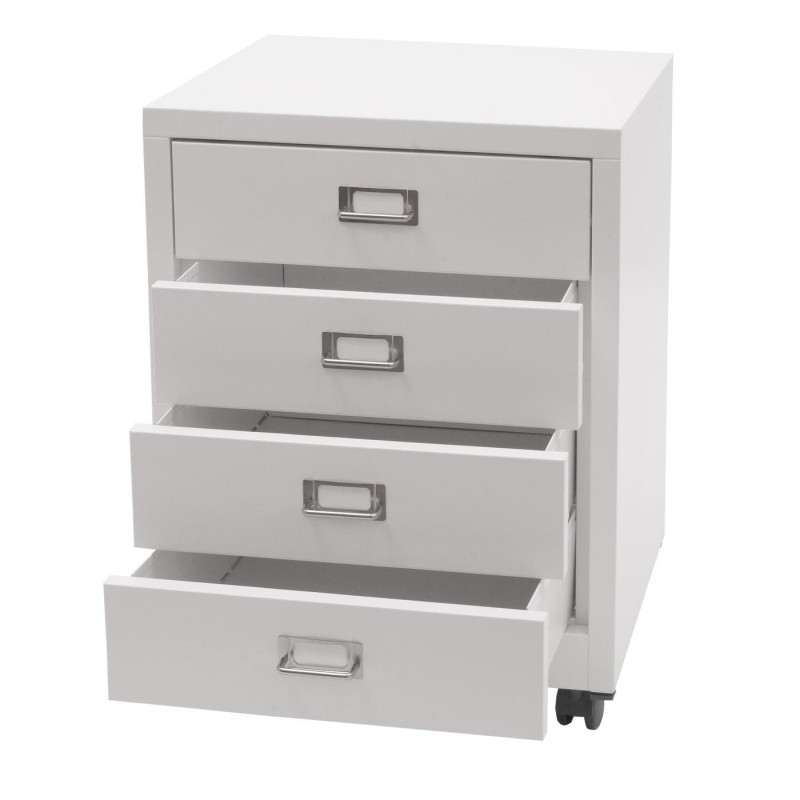 Archivador DONY 4 CAJONES, 40x41x55 cm, en Acero Blanco