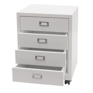 Archivador DONY 4 CAJONES, 40x41x55 cm, en Acero Blanco