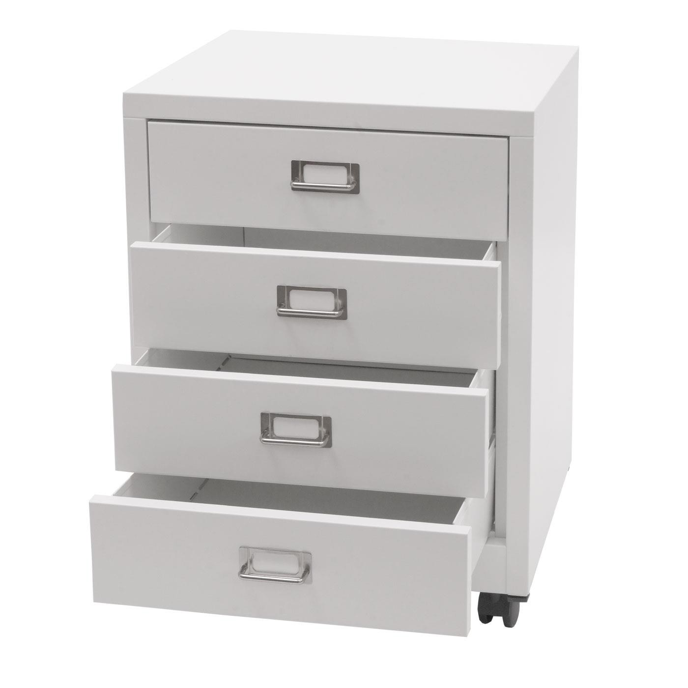 Archivador DONY 4 CAJONES, 40x41x55 cm, en Acero color Blanco