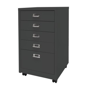 Archivador DONY 5 CAJONES, 40x41x75 cm, en Acero Blanco