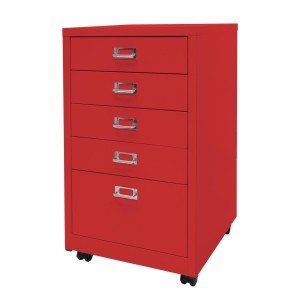 Archivador DONY 5 CAJONES, 40x41x75 cm, en Acero Blanco