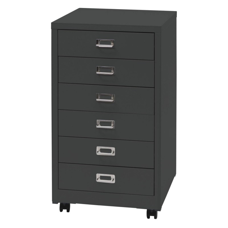 Archivador DONY 6 CAJONES, 40x41x75 cm, en Acero Blanco