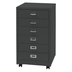 Archivador DONY 6 CAJONES, 40x41x75 cm, en Acero Blanco