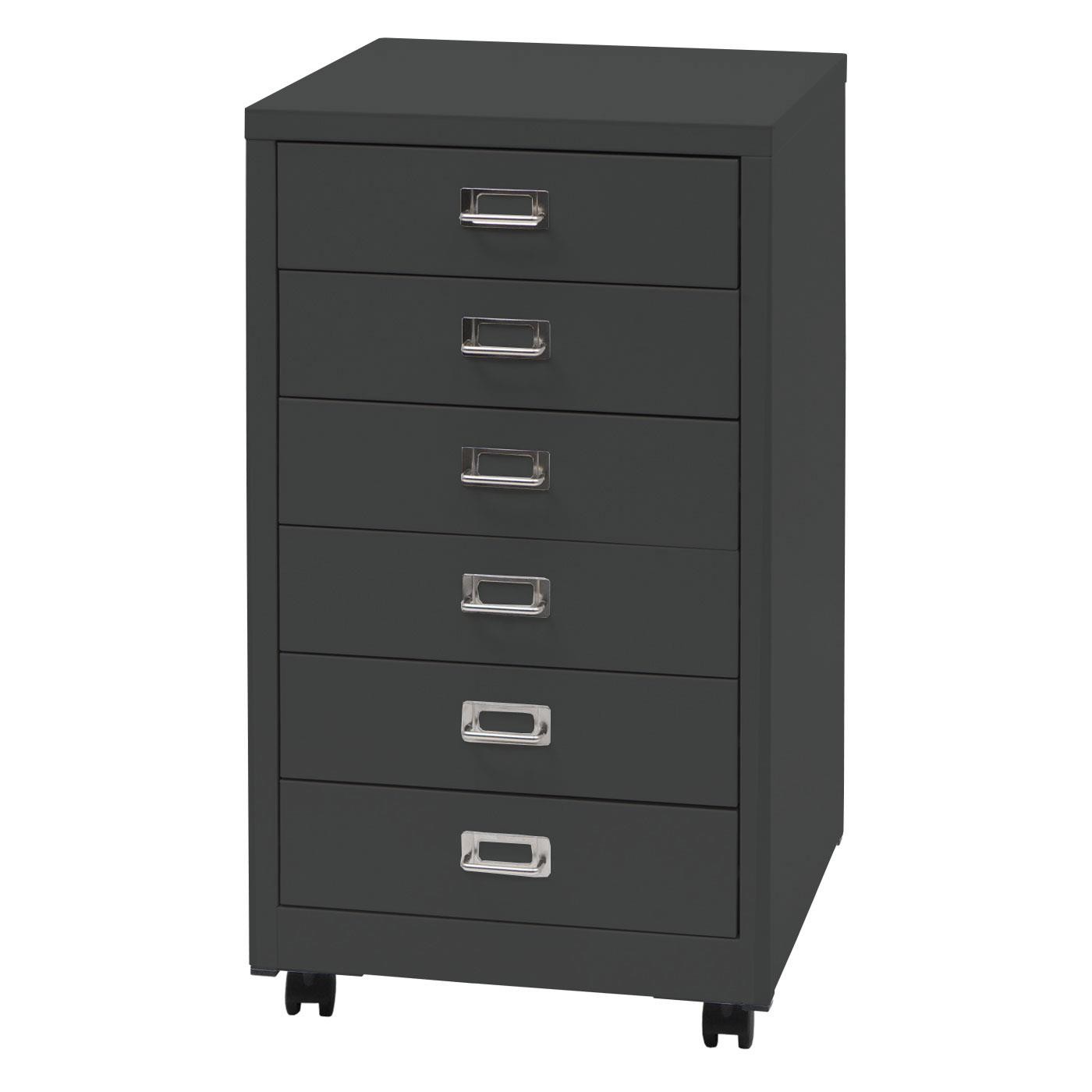 Archivador DONY 6 CAJONES, 40x41x75 cm, en Acero color Blanco