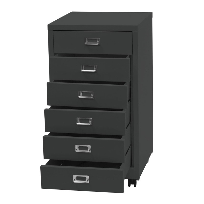 Archivador DONY 6 CAJONES, 40x41x75 cm, en Acero Blanco