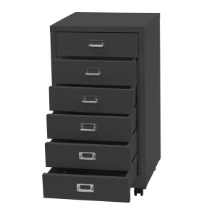 Archivador DONY 6 CAJONES, 40x41x75 cm, en Acero Blanco