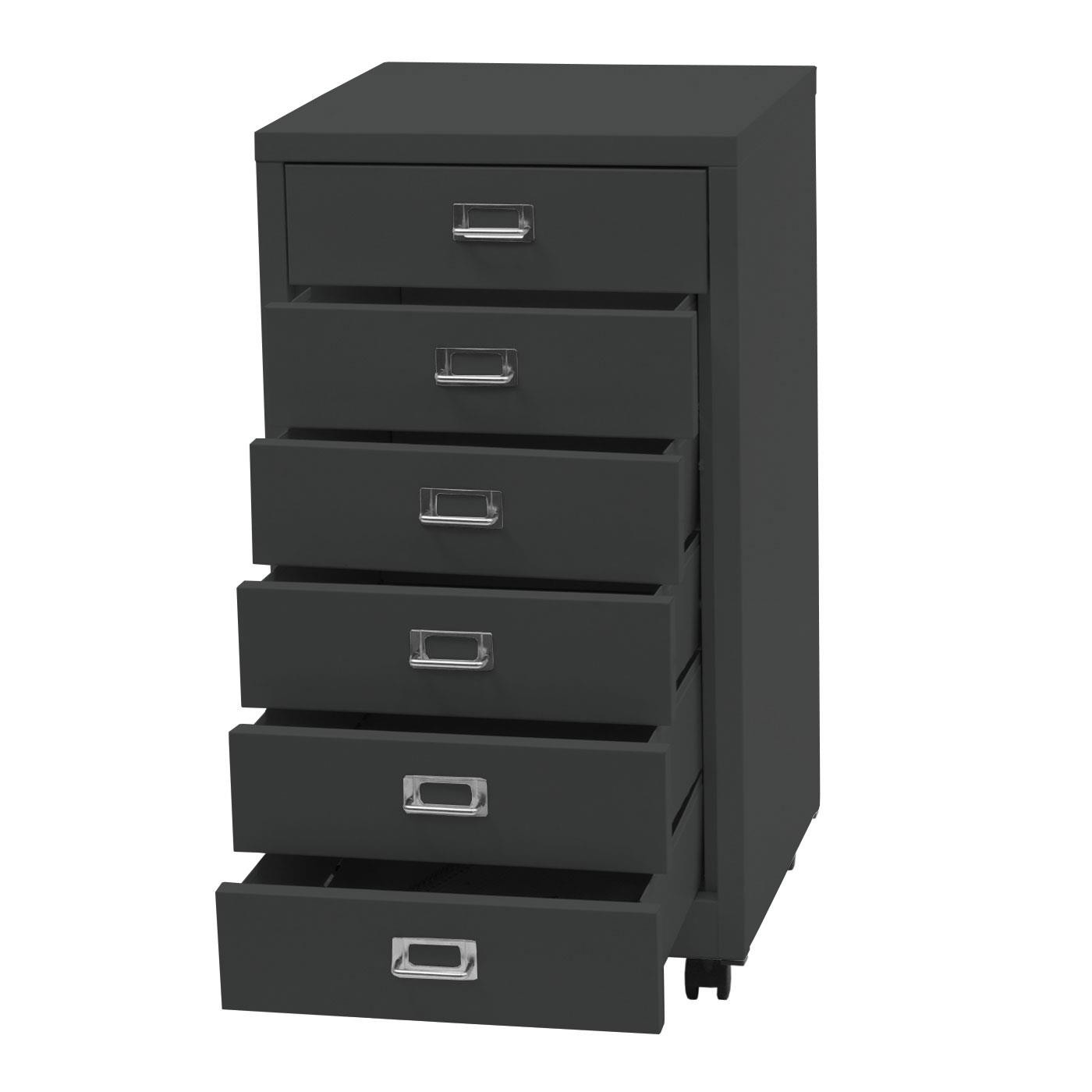 Archivador DONY 6 CAJONES, 40x41x75 cm, en Acero color Blanco