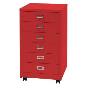 Archivador DONY 6 CAJONES, 40x41x75 cm, en Acero Blanco