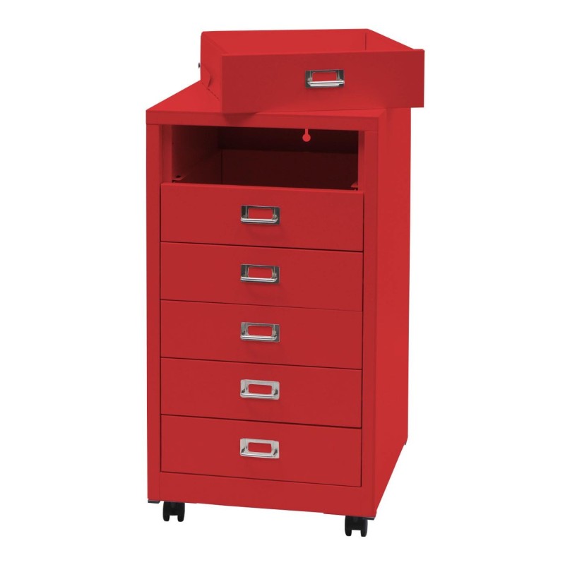 Archivador DONY 6 CAJONES, 40x41x75 cm, en Acero Blanco