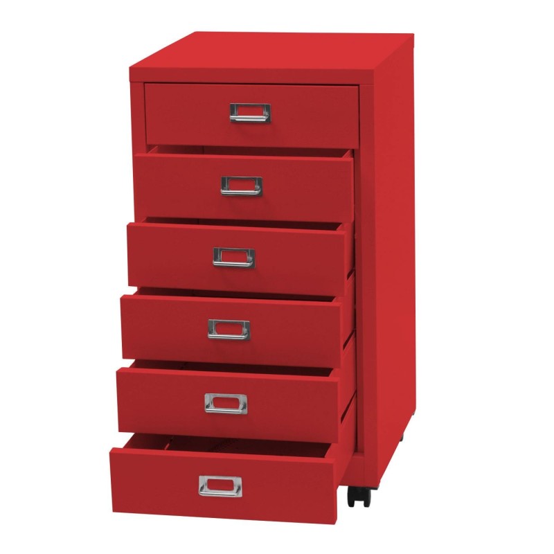 Archivador DONY 6 CAJONES, 40x41x75 cm, en Acero Blanco