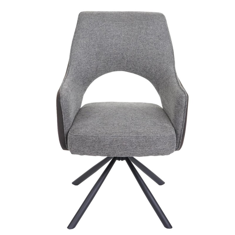 Silla de Confidente Giratoria ANNIE en Tela color Marrón