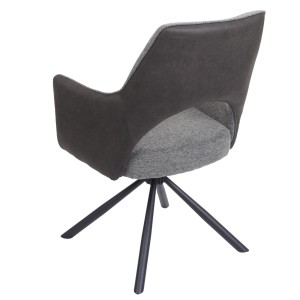 Silla de Confidente Giratoria ANNIE en Tela color Marrón