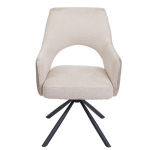 Silla de Confidente Giratoria ANNIE en Tela color Marrón