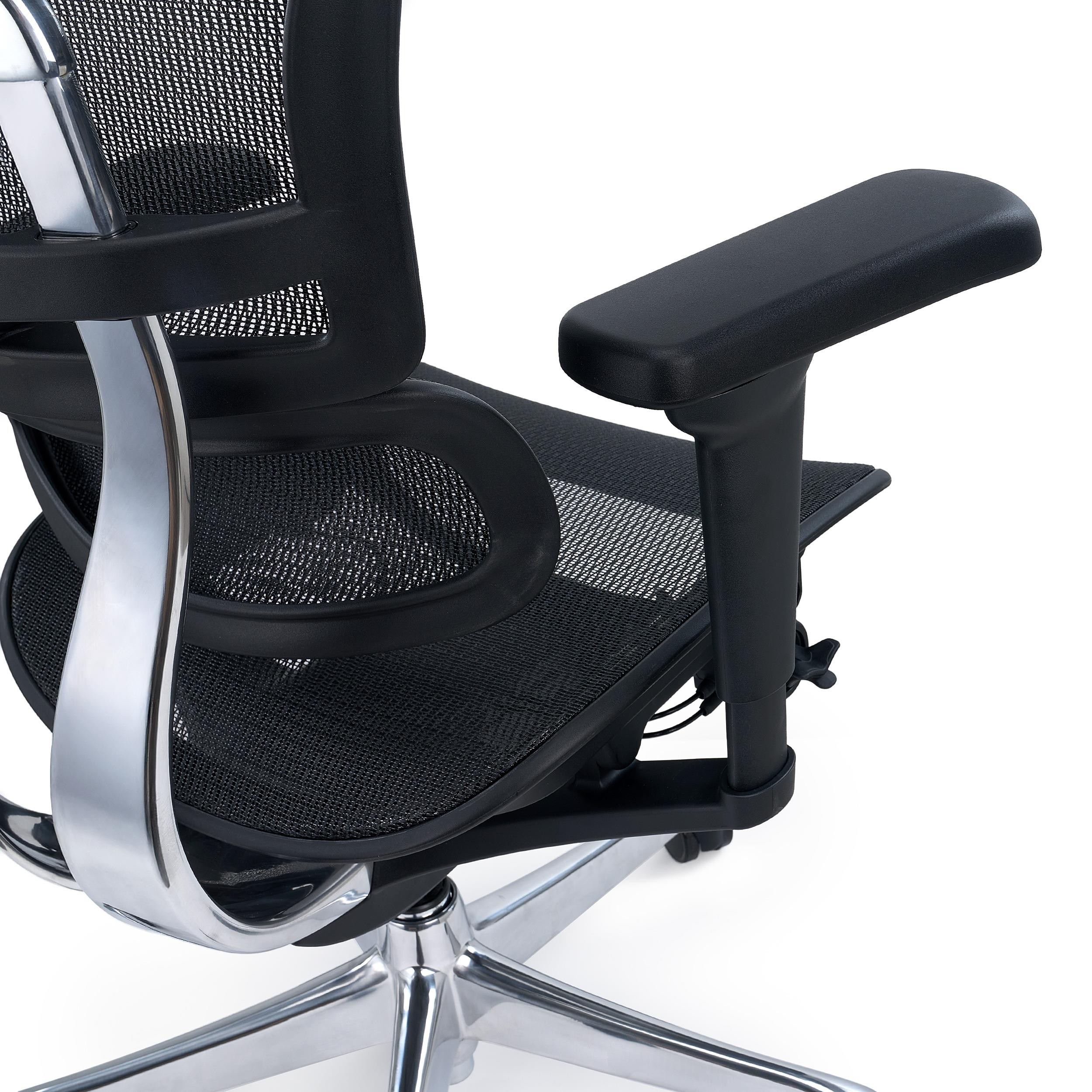 Silla Ergonómica ERGOULTRA, 100% Ajustable, Máximas Prestaciones, Excelente Calidad, En Malla Negra