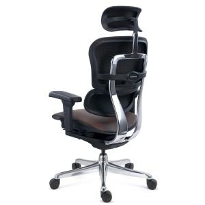 Sillas Ergonómica ERGOULTRA, Máximos Ajustes, En Piel Negra