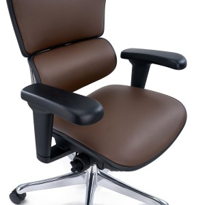 Sillas Ergonómica ERGOULTRA, Máximos Ajustes, En Piel Negra