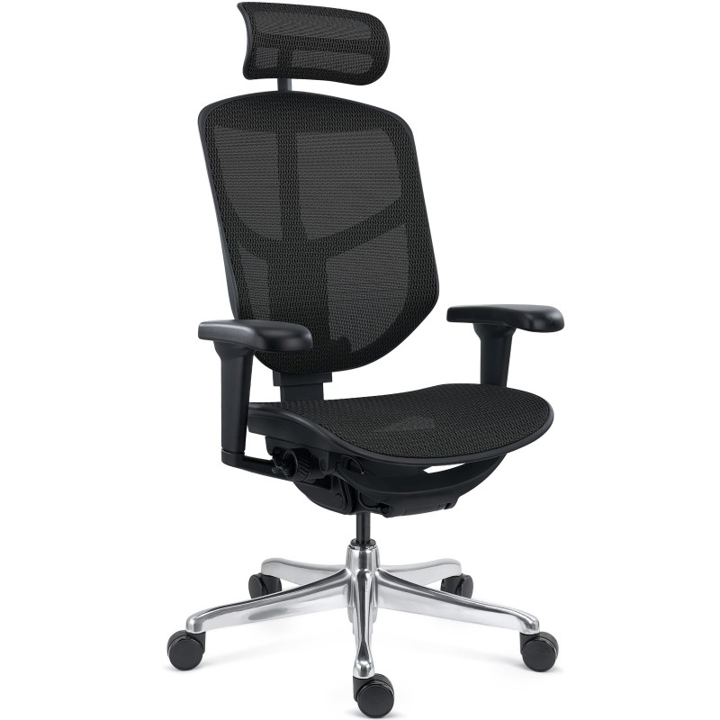 Sillas Ergonómica ENJOY, Máximos Ajustes, En Malla Negra
