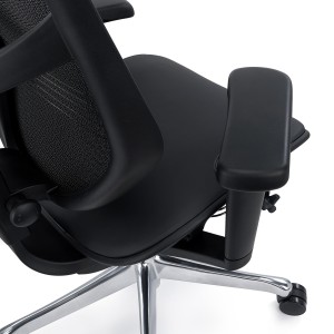 Sillas Ergonómica ENJOY, Máximos Ajustes, En Piel Negra