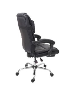 REACONDICIONADO Silla Ergonómica ZELIA, soporte lumbar acolchado, base de metal, en naranja