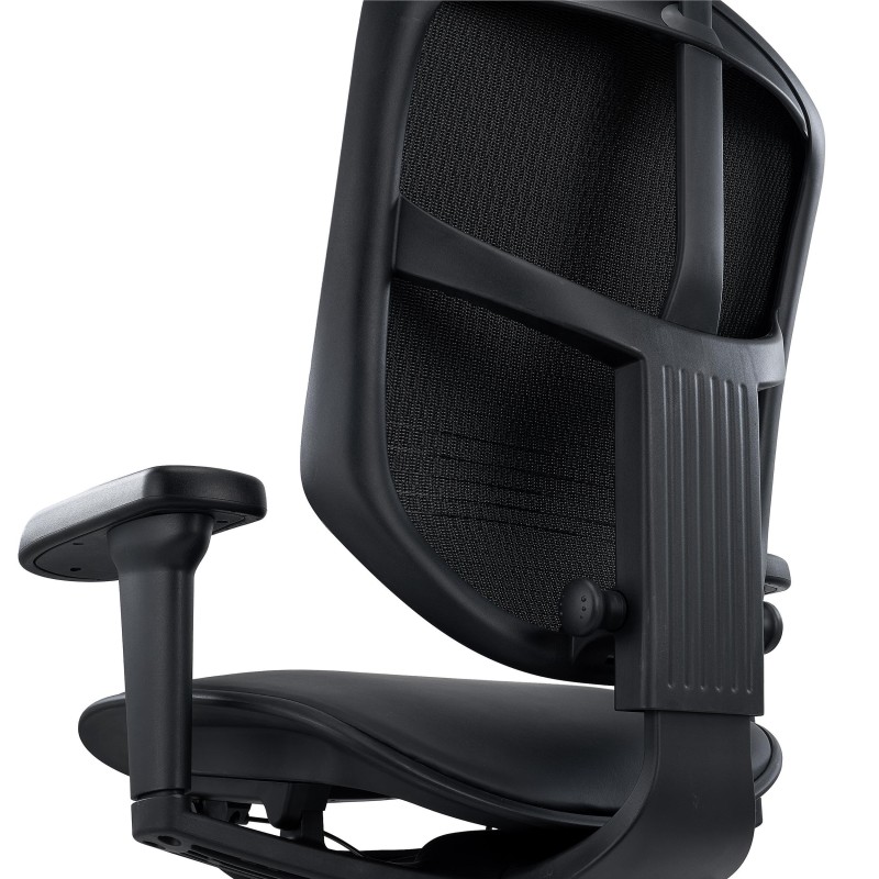 Sillas Ergonómica ENJOY, Máximos Ajustes, En Piel Negra