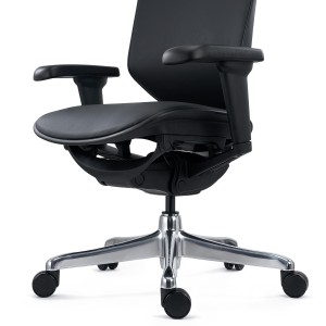 Sillas Ergonómica ENJOY, Máximos Ajustes, En Piel Negra