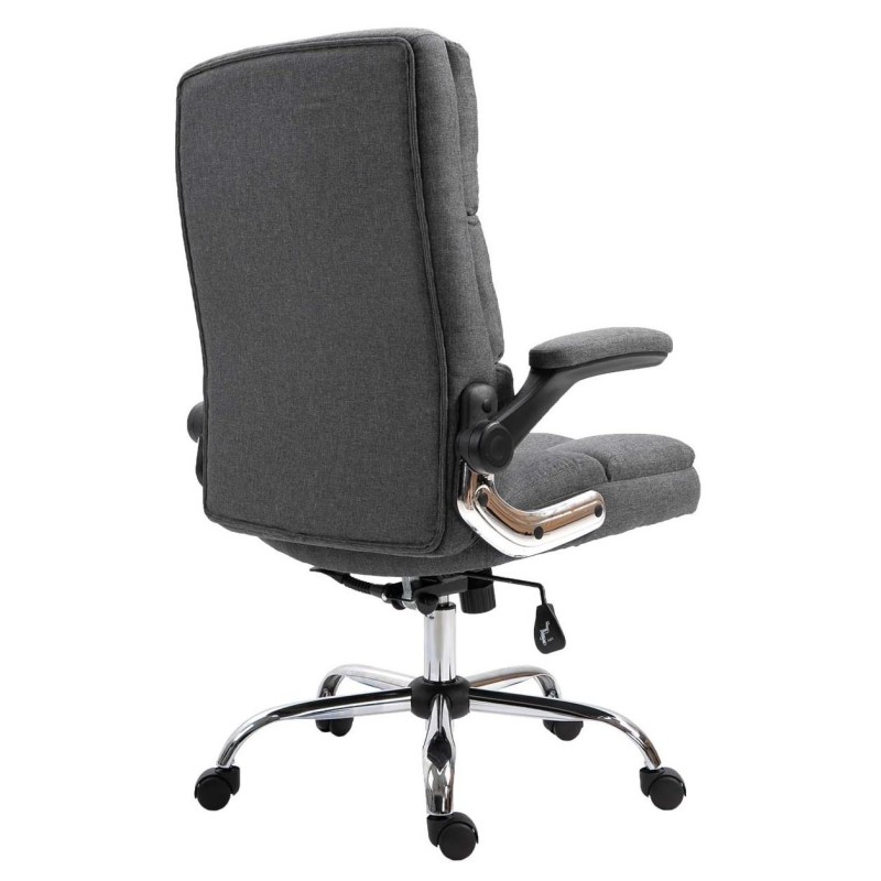 Sillón de oficina ALEXANDER, Brazos Abatibles, Mecanismo Basculante, en Tela color Crema