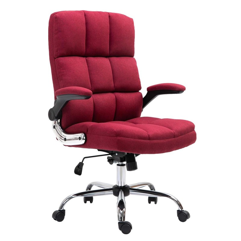 Sillón de oficina ALEXANDER, Brazos Abatibles, Mecanismo Basculante, en Tela color Crema