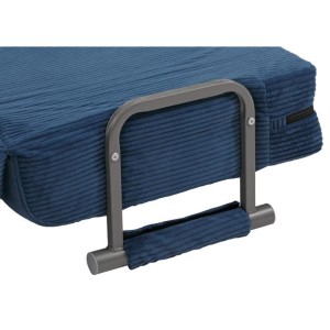 Sofá LESLY, 2 plazas, Convertible en Cama, en Tela color Azul