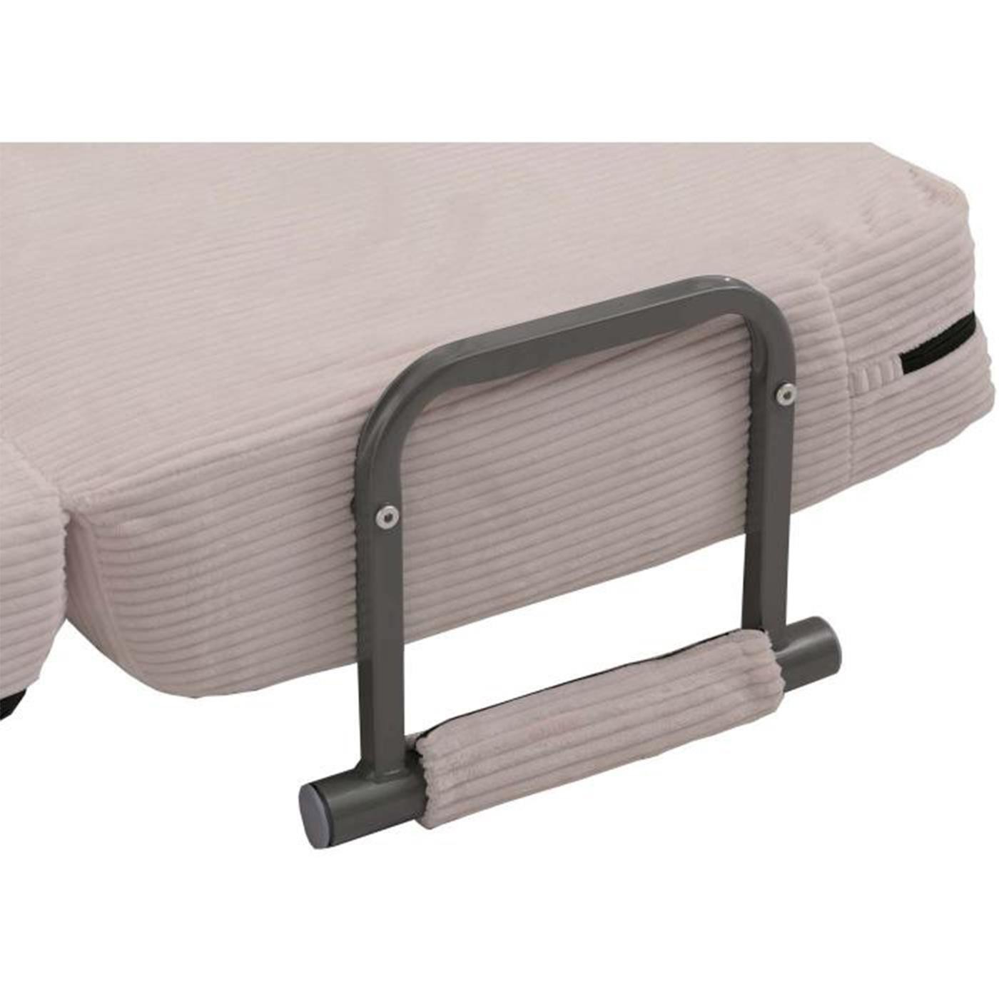 Sofá LESLY, 2 plazas, Convertible en Cama, en Tela color Crema