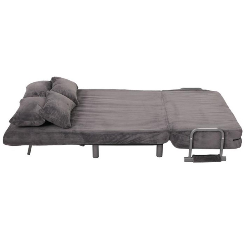 Sofá LESLY, 2 plazas, Convertible en Cama, en Tela color Azul