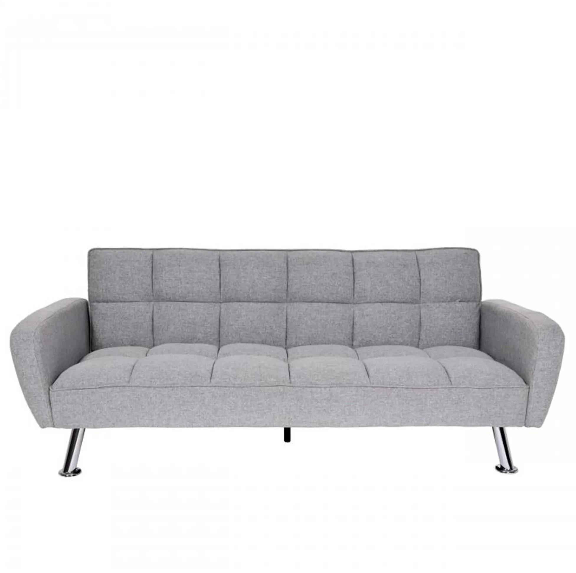 Sofá ERMES, Diseño Moderno y Sofisticado, Convertible en Cama, en Terciopelo color Negro