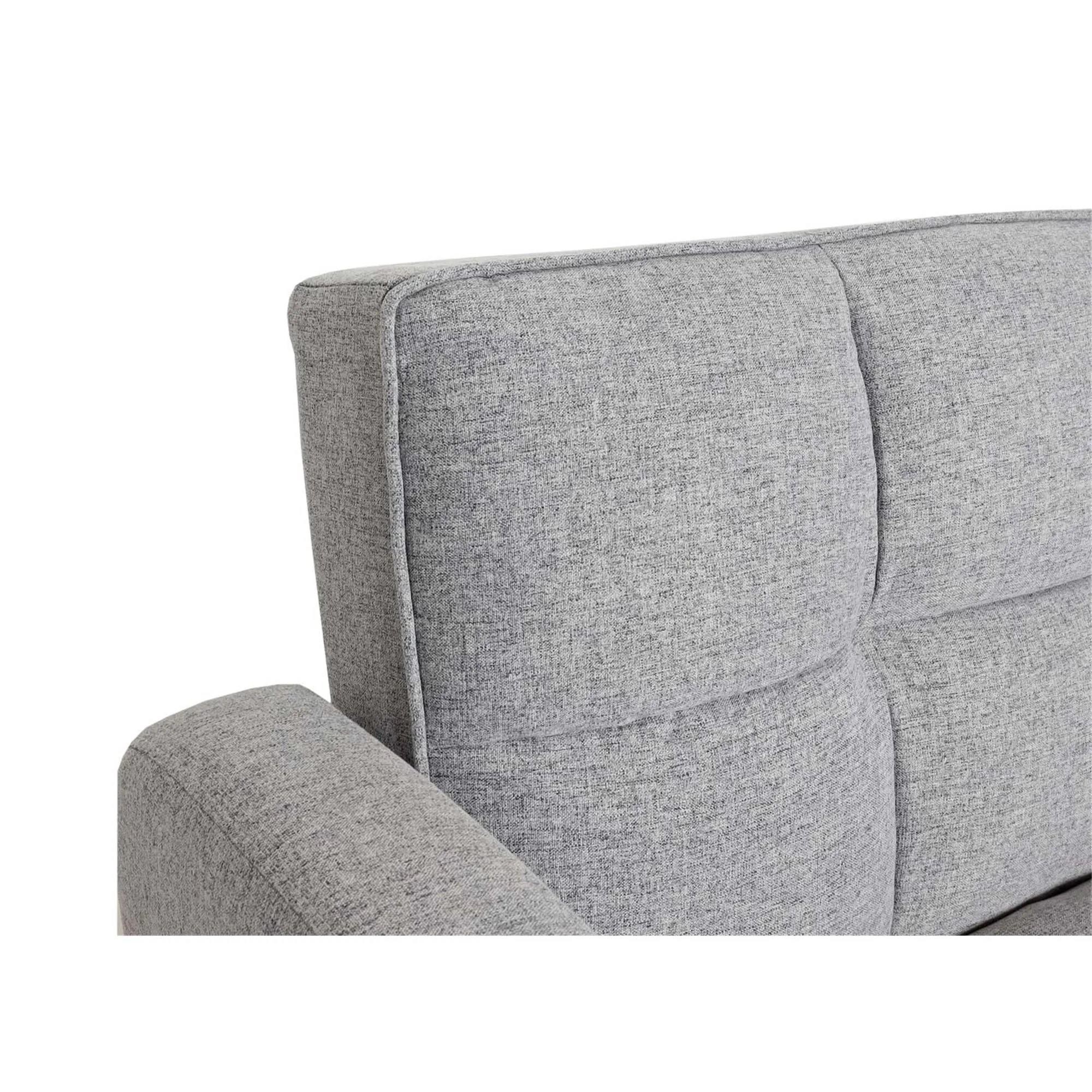 Sofá ERMES, Diseño Moderno y Sofisticado, Convertible en Cama, en Terciopelo color Negro