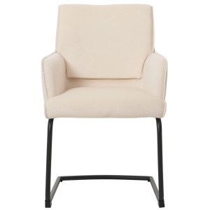 Silla de Confidente NICHOLS, estructura metálica negra, en tela azul oscuro
