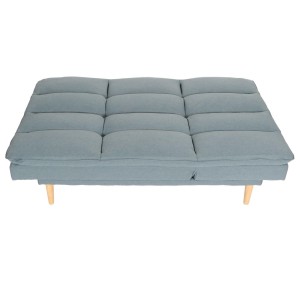 Sofá MENDIX, Convertible en Cama, en Tela color Gris Oscuro