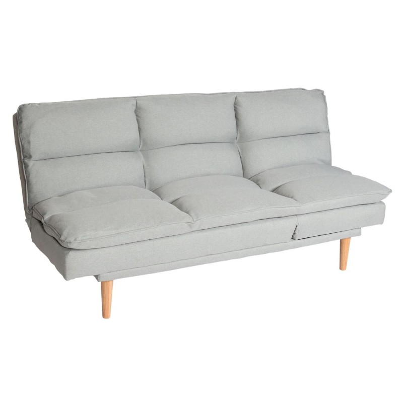 Sofá MENDIX, Convertible en Cama, en Tela color Gris Oscuro