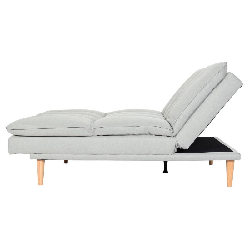 Sofá MENDIX, Convertible en Cama, en Tela color Gris Oscuro