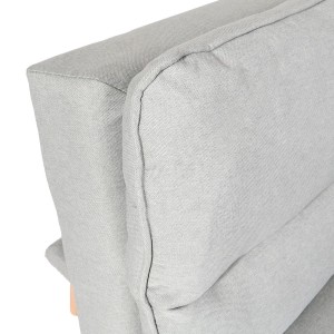 Sofá MENDIX, Convertible en Cama, en Tela color Gris Oscuro