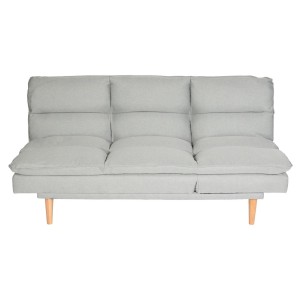 Sofá MENDIX, Convertible en Cama, en Tela color Gris Oscuro