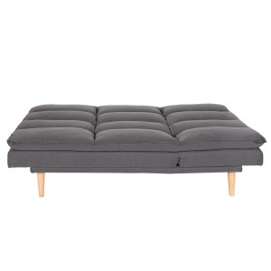 Sofá MENDIX, Convertible en Cama, en Tela color Gris Oscuro