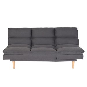 Sofá MENDIX, Convertible en Cama, en Tela color Gris Oscuro