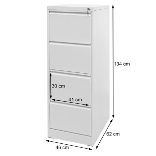 Archivador GIBERT, 4 cajones, color Blanco 2