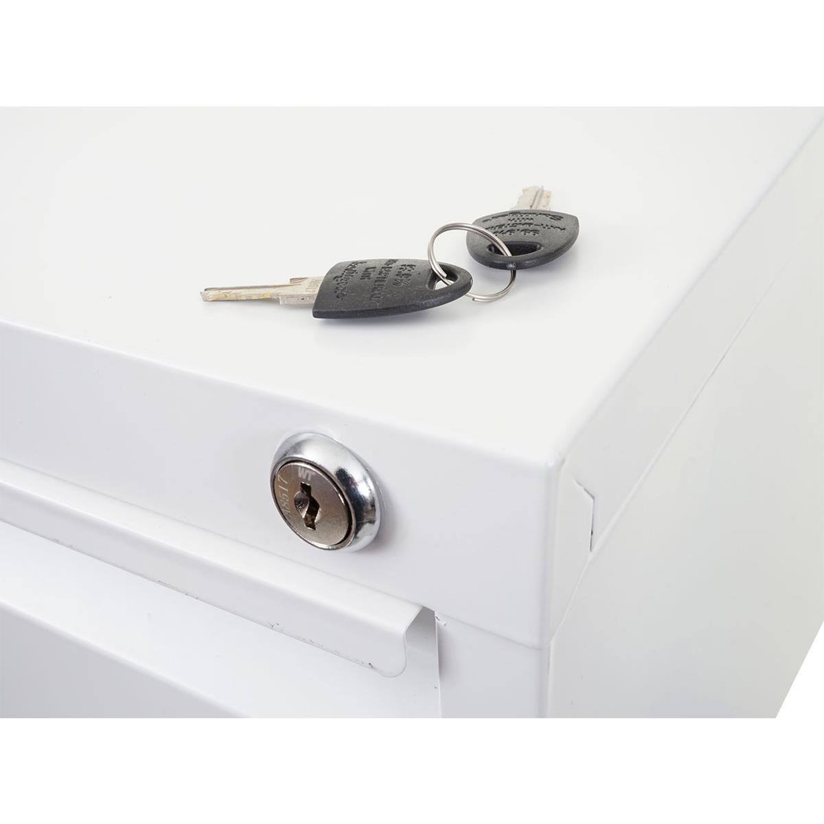Archivador GIBERT, 4 cajones, 132x62x46 cm, en Acero color Blanco